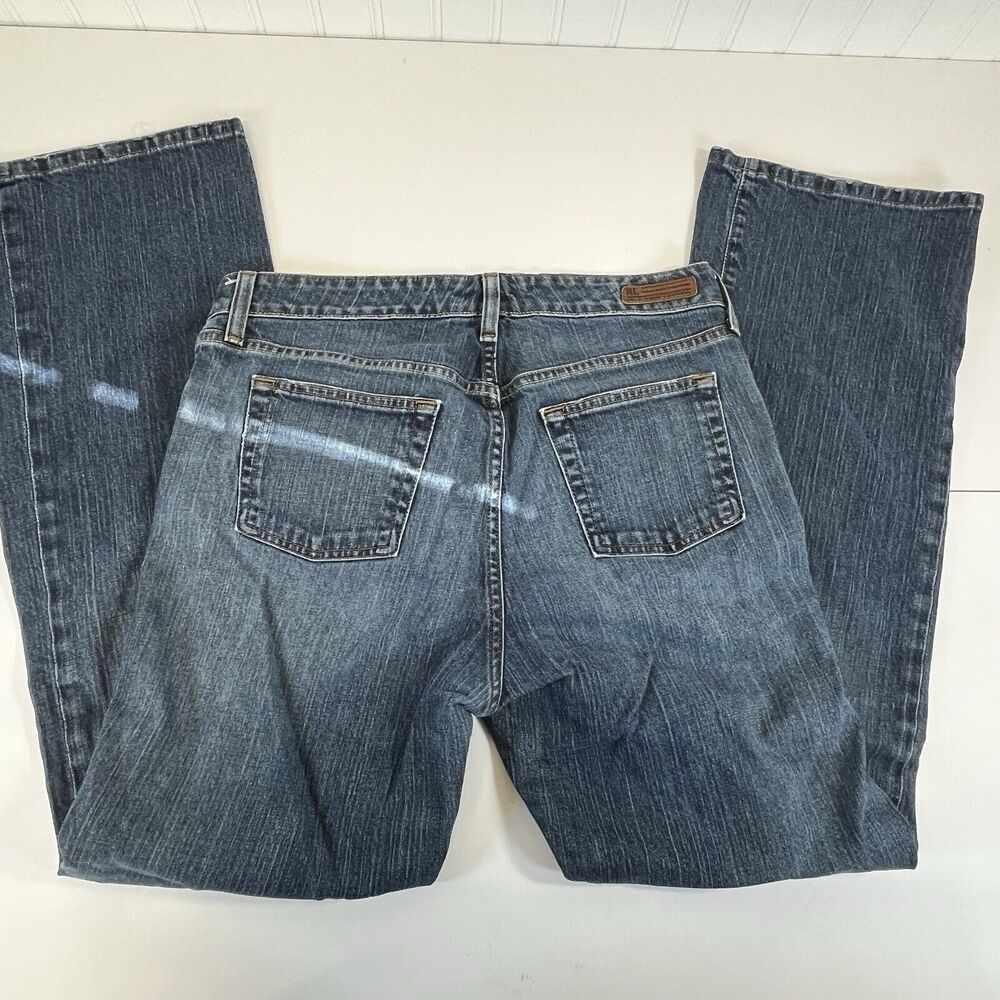 RL Polo Women Jeans‎ Cotton/Spandex Slight flair. SZ 10x32 Kelly Style. Med Wash - Picture 2 of 9